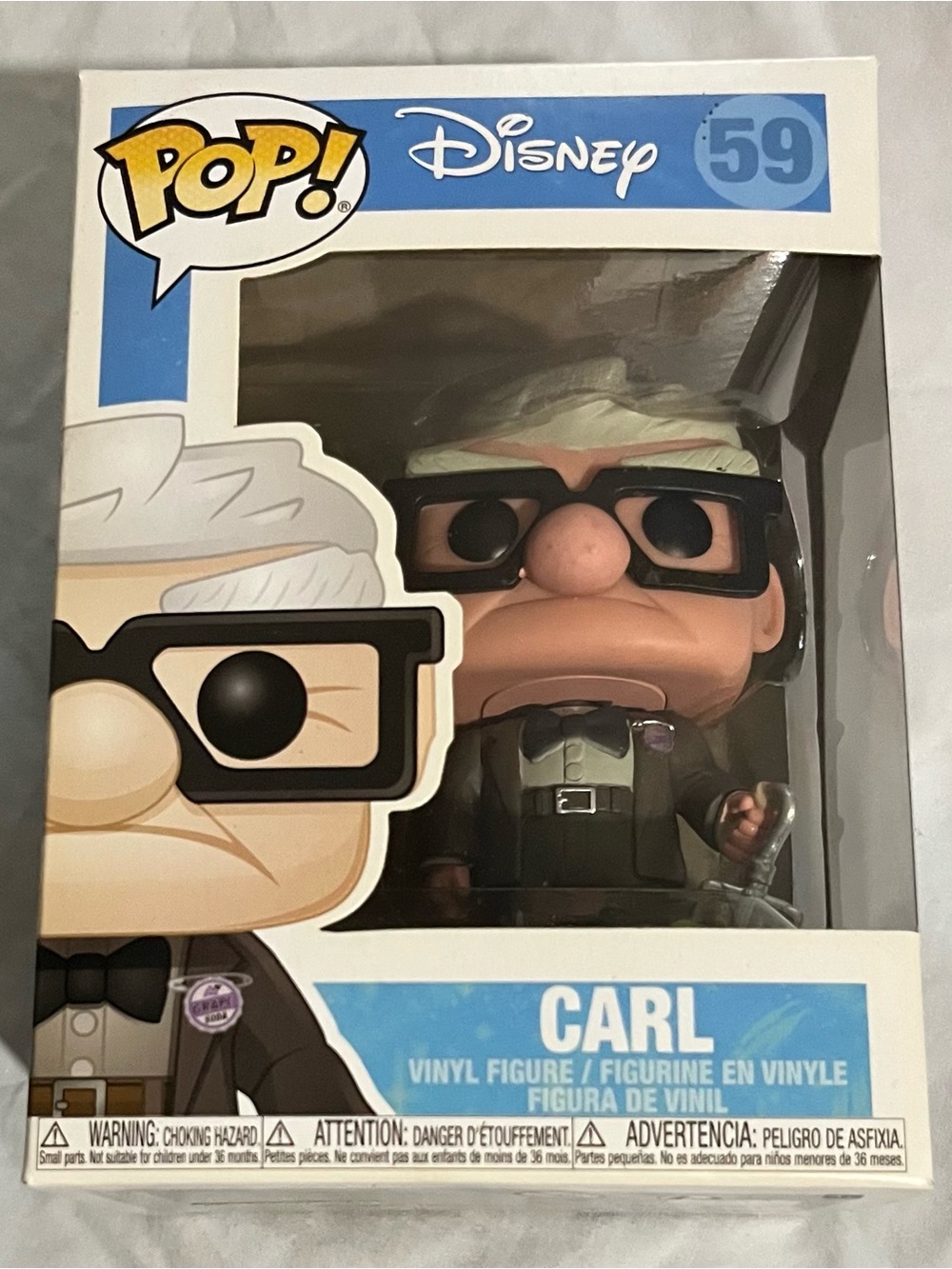 Funko POP! Disney Carl Vinyl Figure - Black, White, Blue